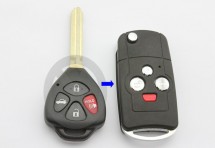 Выкидной ключ Toyota Camry 4 кнопки D #440
