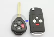 Выкидной ключ Toyota Camry 4 кнопки D #440