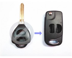 Выкидной ключ Toyota Corolla 2 кнопки A #12