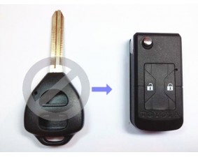Выкидной ключ Toyota Corolla 2 кнопки D #186