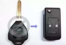 Выкидной ключ Toyota Corolla 2 кнопки D #186