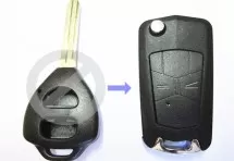 Выкидной ключ Toyota Corolla 2 кнопки E #81
