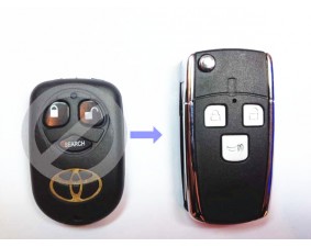 Выкидной ключ Toyota Corolla 3 кнопки B #91