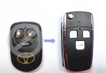 Выкидной ключ Toyota Corolla 3 кнопки B #91