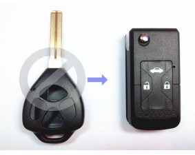 Выкидной ключ Toyota Crown 3 кнопки D #180