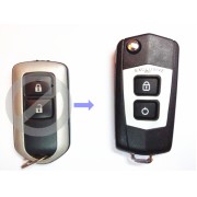 Выкидной ключ Toyota Yaris "Style" 2 кнопки C #159
