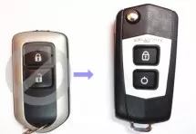 Выкидной ключ Toyota Yaris "Style" 2 кнопки C #159