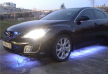 Синяя светодиодная лента для подсветки днища