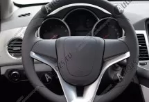 Декоративные накладки на рулевое колесо Chevrolet Cruze 1 2009-2015 матовое серебро