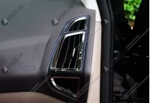 Декоративные накладки для боковых отверстий обдува салона Ford Focus 3 2011-2018 внутренняя окантовка