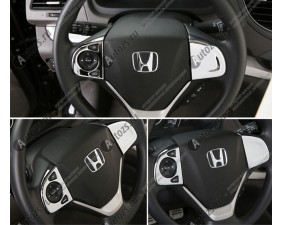 Декоративные накладки на рулевое колесо Honda CR-V 4 2015+ боковые