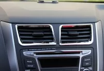 Декоративные накладки для центральных отверстий обдува салона Hyundai Solaris (Verna) 1 2010+