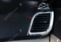 Декоративные накладки для отверстий обдува салона Hyundai Solaris (Verna) 1 2010+
