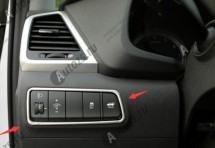 Декоративная накладка на левую консоль салона Hyundai Tucson 3 2015+ B