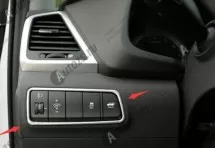 Декоративная накладка на левую консоль салона Hyundai Tucson 3 2015+ B