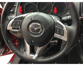 Декоративные накладки на рулевое колесо Mazda 6 GJ 2012+