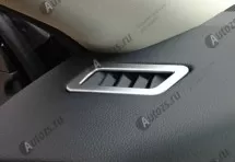 Декоративные накладки для боковых отверстий обдува салона Nissan Qashqai J11 2013-2016