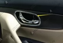 Декоративные накладки для ручек салона Nissan Qashqai J11 2013-2016 A
