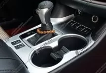 Декоративная накладка на нижнюю консоль салона (с доп. кнопками) Toyota Highlander 3 2014+