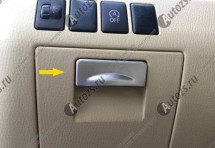 Декоративная накладка на ручку бардачка Toyota Highlander 3 2014+