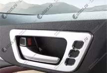 Декоративные накладки для ручек салона Toyota Highlander 3 2014+ с отверстиями
