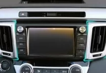 Декоративные накладки для центральных отверстий обдува салона Toyota RAV4 CA40 2013+ A