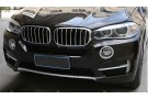 Хромированные накладки на передние ПТФ BMW X4 2014+