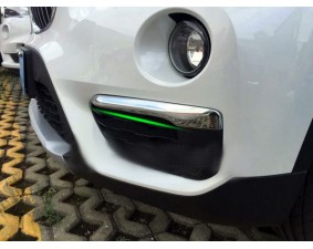 Хромированные накладки на вентиляционное отверстие переднего бампера BMW X1 F48 2016+ реснички