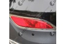 Хромированные накладки на задние ПТФ Hyundai Santa Fe 3 2012+