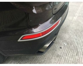 Хромированные накладки на задние ПТФ Porsche Cayenne 958 2014+