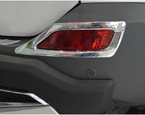 Хромированные накладки на задние ПТФ Toyota RAV4 CA40 2013-2015