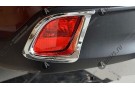 Хромированные накладки на задние ПТФ Toyota Highlander 3 2014-2016