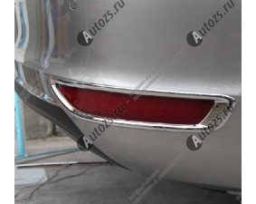 Хромированные накладки на задние ПТФ Volkswagen Jetta 6 2011-2014
