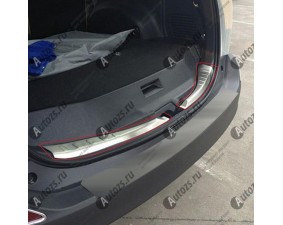 Хромированная накладка на задний борт багажника Toyota RAV4 CA40 2013+