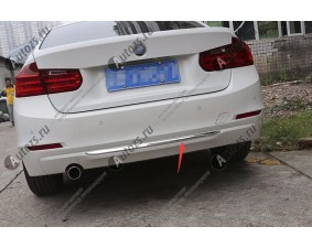 Хромированная накладка на низ заднего бампера BMW 3 серия F30, F31, F34 2011+