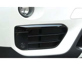  Хромированные накладки на вентиляционное отверстие переднего бампера BMW X1 F48 2016+ реснички карбон