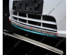 Хром накладка на передний бампер Chevrolet Cruze 1 2009-2012