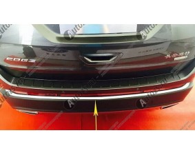 Хромированная накладка на задний бампер Ford Edge 2 2015+ узкая