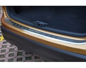 Хромированная накладка на задний бампер Nissan Qashqai J11 2013+
