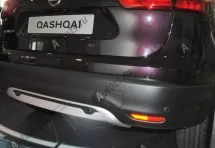 Декоративные накладки на бампер Nissan Qashqai J11 2013-2016 А