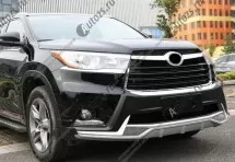 Декоративные накладки на бампер Toyota Highlander 3 2014+