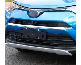Хром накладка на передний бампер Toyota RAV4 CA40 2015+