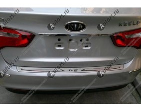 Хромированная накладка на дверь багажника KIA Rio 3 2011+ узкая