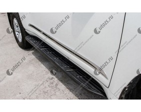 Хромированные накладки на двери Toyota Land Cruiser Prado 150 2013+ B