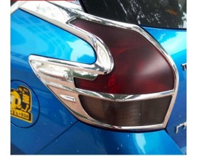 Хромированные накладки на задние фонари Toyota Yaris 2014-2017