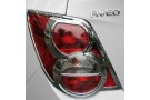 Хромированные накладки на задние фонари Chevrolet Aveo T300 2012+ седан