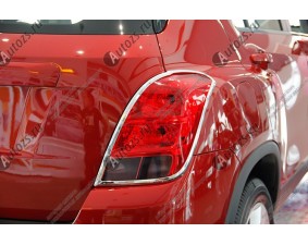Хромированные накладки на задние фонари Chevrolet Tracker 3 2013+