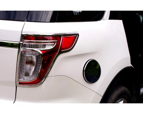 Хромированные накладки на задние фонари Ford Explorer 5 2011-2015
