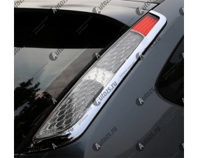 Хромированные накладки на задние фонари Ford Focus 2 2008-2011 хэтчбек 