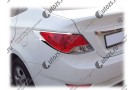 Хромированные накладки на задние фонари Hyundai Solaris 1 2010+ A
